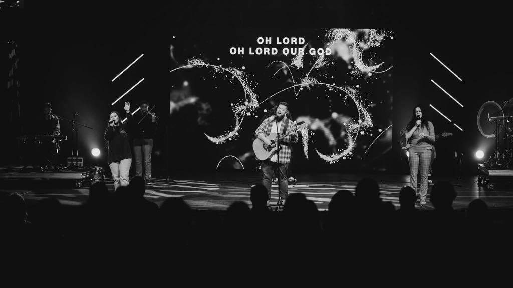 Worship team building leading worship